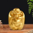 thumbnail image 2 of Maitreya Buda Estatua Adorno Caja de almacenamiento de monedas Olla de ahorro Fengshui Escultura de de sonriente para de Oro Sunnimix Estatua Alcancía, 2 of 7