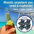thumbnail image 6 of Better Boat Gray Folding Boat Cup Holders 4 Pack, 6 of 7