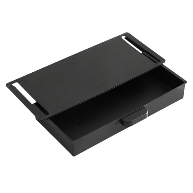 Caja de escritorio pegajosa Almacenamiento de papelería de lápiz Negro SM SunniMix Almacenamiento de cajones