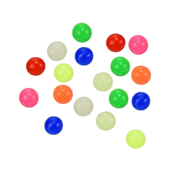 Uxcell 8mm Round Plastic Fishing Beads Tackle Tool Multicolor 1000 Pieces