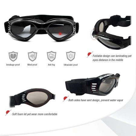 Pet Sun Glasses Pet Goggles Waterproof Windproof Anti-Fog ...