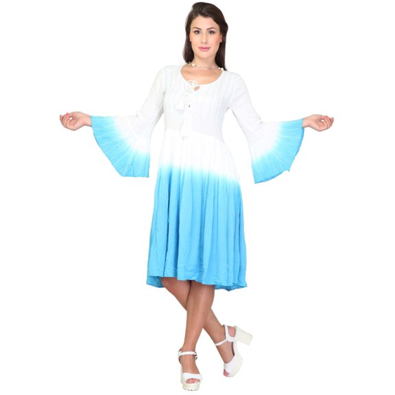 Women's Summer Print Casual Dress, Sun Dress, Tie-Dye Prints Casual or Office