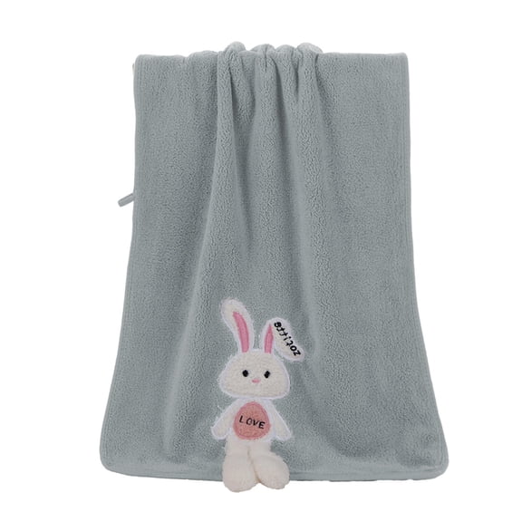 Deeceymbur Easter Bunny Towel Face Hand Towel Absorbent Bathroom Accent Soft Fabric for Daily Use Decorative Gift Idea