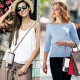 thumbnail image 4 of Ancove for iPhone 13 Pro Max Wallet Case with Detachable Shoulder Strap & Wrist Strap,PU Leather RFID Blocking Card Slots Kickstand Zipper Purse Crossbody Case Cover for ,Rosegold, 4 of 6