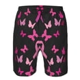 thumbnail image 3 of Fotbe Breast Cancer Trajes de Baño Estampados para Hombre, Shorts de Verano de Secado Rápido, Ropa de Playa, Bañadores-Small, 3 of 6