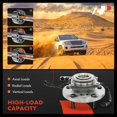 thumbnail image 6 of A-Premium Wheel Hub and Bearing Assembly Compatible with Chrysler Town & Country Dodge Grand Caravan Volkswagen Routan Front Side Fits select: 2013-2016 CHRYSLER TOWN & COUNTRY TOURING, 6 of 9