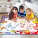 thumbnail image 2 of Water Doodle Mat, Kids Large Coloring Mat, Mess Free Drawing Mat con colores de neón, juguete educativo para niños de 3 4 5 6 años, niños pequeños, niños, niñas kaili Sencillez, 2 of 5