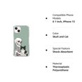 thumbnail image 7 of Skull and Cat Case Compatible with iPhone 13,Aesthetic Art Design TPU Full Cover Shock-proof Case, 7 of 7