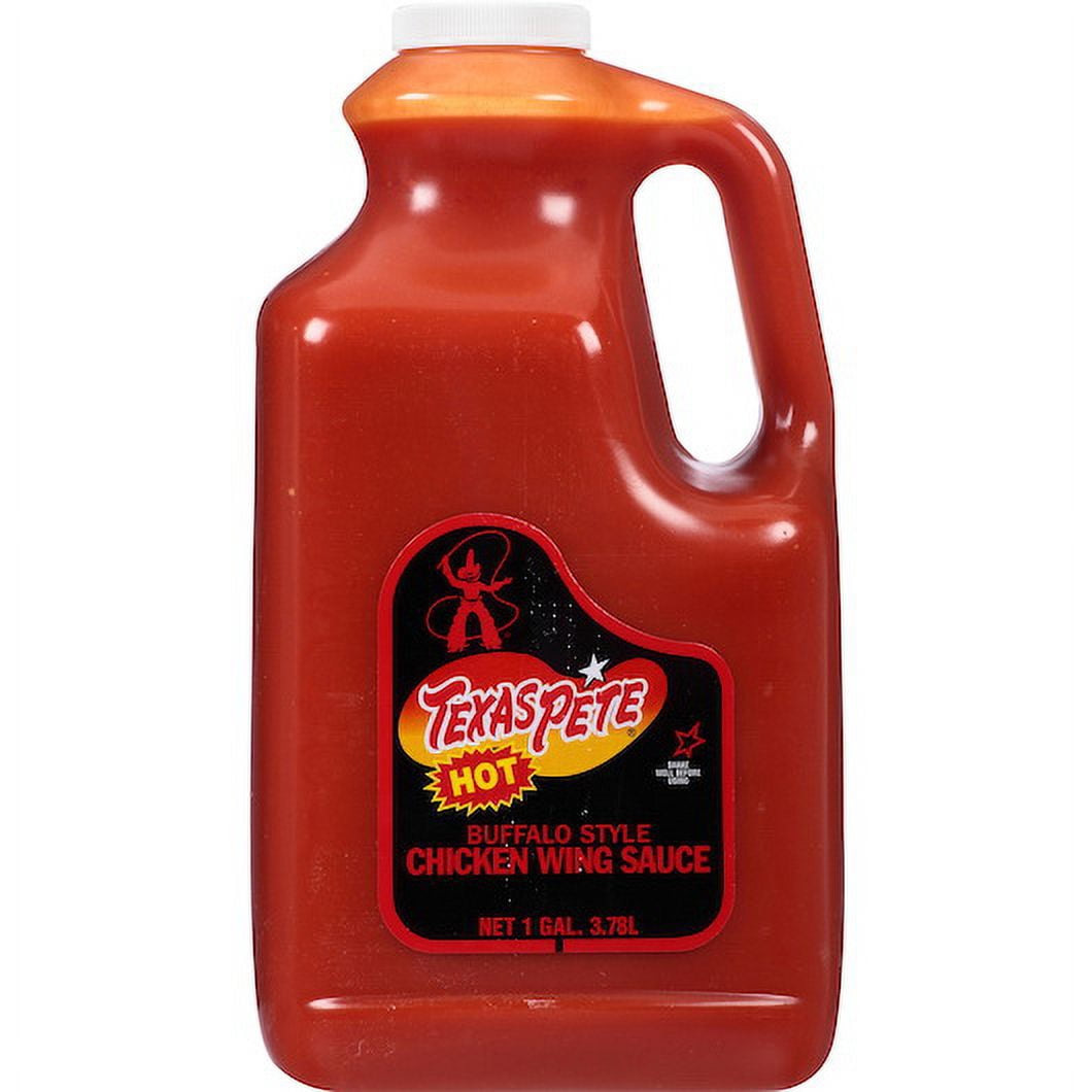 (Price/Case)Texas Pete Buffalo Style Hot Chicken Wing Sauce, 1 Gallon, 4 per case