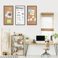 Cork Board and Whiteboard Combination Board for Wall, 3Pack 12" X 24