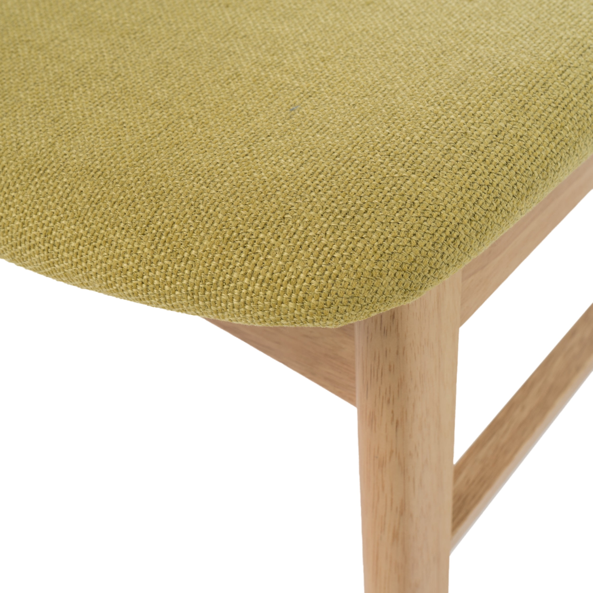 Noble House Lucas Mid-Century Modern 7 Piece Dining Set, Green Tea and Natural Oak