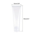 thumbnail image 2 of Uxcell 100ml Squeeze Tube Empty Cosmetic Tubes Plastic with Flip Lid Clear 15 Pack, 2 of 5