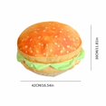 thumbnail image 2 of 1pc Realistic Burger Pillow Cushion-fun Prank Gift Office Chair Pad Creative Novelty Plush Toy Cheeseburger Pillow Large Plush Hamburger Plushie Pil, 2 of 5
