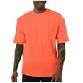 thumbnail image 2 of Summer Shirts for Men Plus Size Short Sleeve Crew Neck Solid Color T Shirt S-5XL Men’s clothes under $7, 2 of 6
