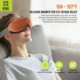 thumbnail image 6 of Kiwi Eye Massager with Heat and Pulse, Five Massaging Modes with Bluetooth Music, Black, Ideal as a Gift for Women and Men., 6 of 10