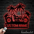 thumbnail image 4 of Handmadetneonsign Custom Motorbike At The Beach Metal Wall Art LED Light, Motorbike Home Decor, 4 of 5