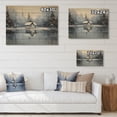 thumbnail image 4 of Designart "Cabin in the Snow III" Countryside Print on Natural Pine Wood, 4 of 5