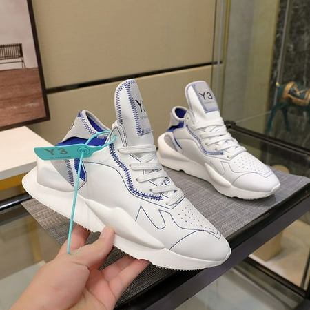 

KGDB Y3 Sneaker Men Women s Sports Shoes Lightweight Running Shoes Leather Sneaker for Men Thick Soled Jogging Shoes