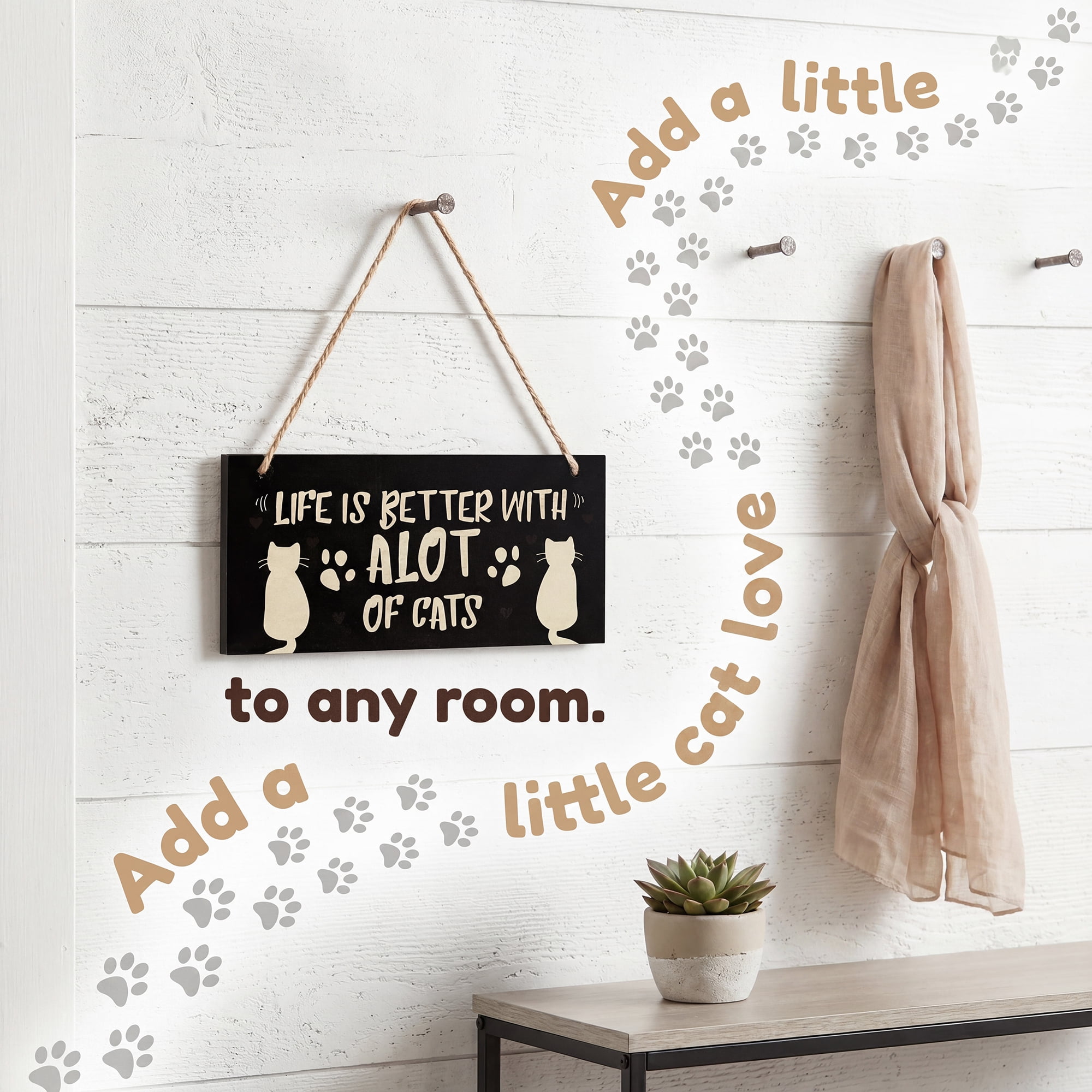 Unique Bargains Pet Sign Home Decor Decorative Wall Plaque Style H 3.9in