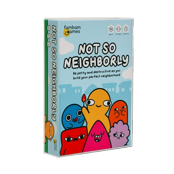 FamBam Games Not So Neighborly Card Game, Ages 7 , Perfect for Game Nights (Walmart Exclusive)