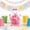 B, variant on 30 Easter Eggs in Easter Plastic Fillable Containers,Clear Bunny Shaped Treat Containers with Handle, Eggs for Easter Hunt Party