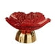 thumbnail image 2 of Bandeja decorativa con pedestal para cuenco, decoración portátil, elegante cesta de frutas con patas para aperitivos Rojo, 2 of 9