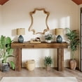 thumbnail image 5 of Tribesigns 63-Inch Long Console Table, Farmhouse Wooden Sofa Table Behind The Couch, Entryway Table for Entrance, Hallway, Living Room, Mix Brown, 5 of 7