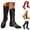 Black, variant on Knee High Boots Women Lace up Cowboy Combat Boot Embroidery Floral Wide Calf Western Tall Boot for Ladies Black 8