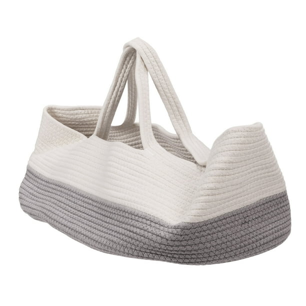 Ymiko Baby Sleeping Basket Handheld Portable Baby Carrying Basket Breathable For Infants For Outdoor
