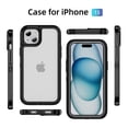 thumbnail image 2 of TECH CIRCLE Hard Case for iPhone 12 Pro & iPhone 12 (6.1") 2020 - Shockproof Scratch Resistant Plastic Premium Rugged Phone Case Protective Lightweight Slim Fit Basic Case Cover, Black Clear, 2 of 8