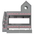 thumbnail image 5 of Twin Over Twin with Drawer, Staircase, LED, Gray, 5 of 9