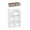 White/Taupe Bins, variant on RiverRidge Arched 23in 4-Cubby Entryway Bookshelf and Storage Organizer with 2 Taupe Bins