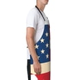 thumbnail image 3 of Bingfone American Flag Map Apron Gifts For Men, Women Professional Grade Chef Apron for Kitchen,BBQ & Grill, 3 of 8