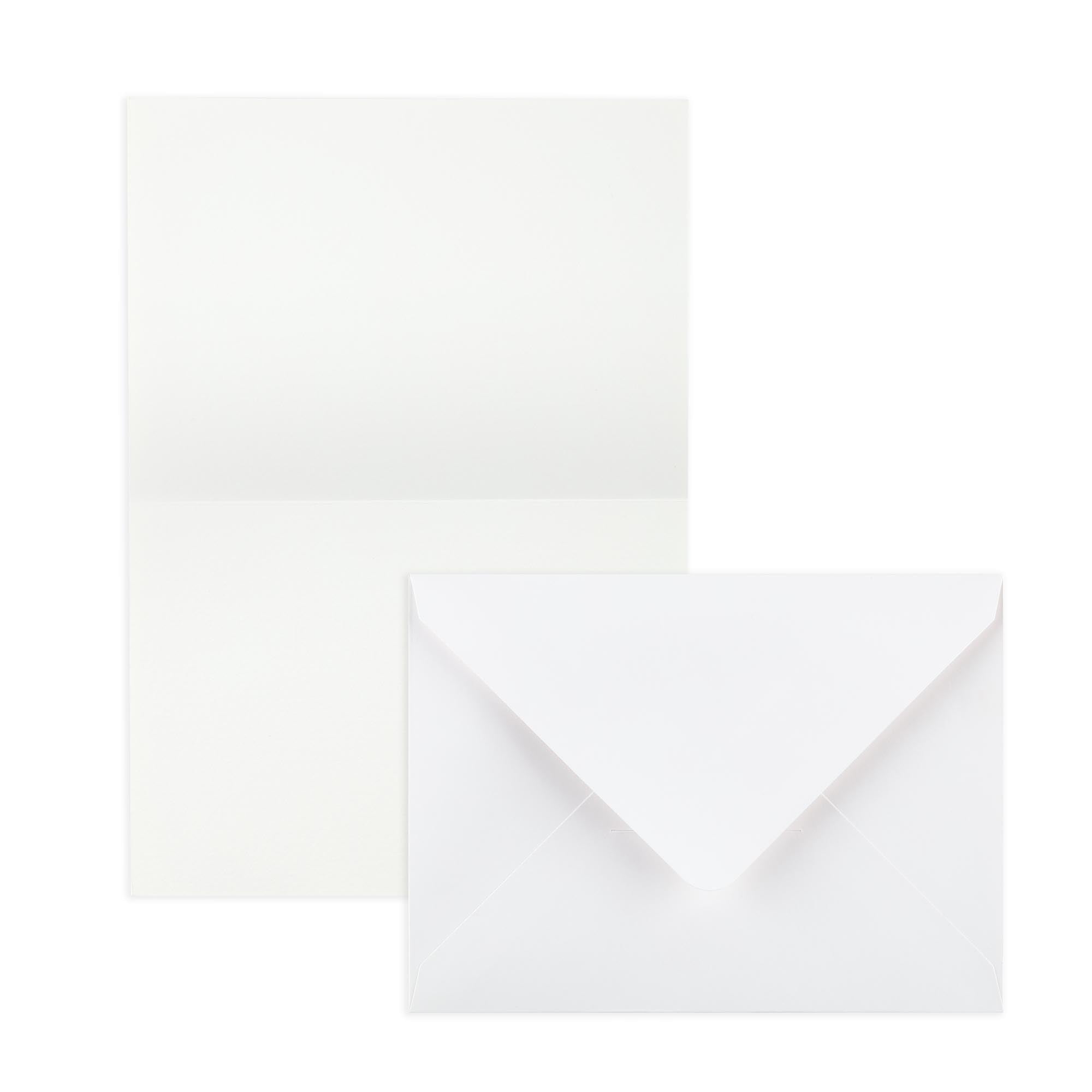 New York Central Folded Watercolor Cards with Envelopes - 5" x 7" - 50-Pack - 140lb Cold Pressed, Bright White 100% Cotton - Archival Acid-Free Watercolor Paper Cards for Artists