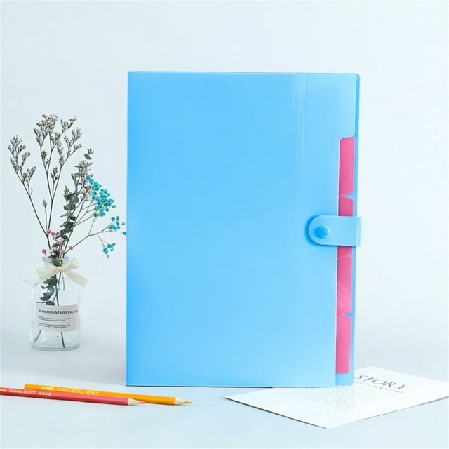 Tools Clearance Sale, Multifunctional Student Storage Folder Bag Sky Blue Folder Accordion Document Organizer Letter, 1X Folder, By Meiiso