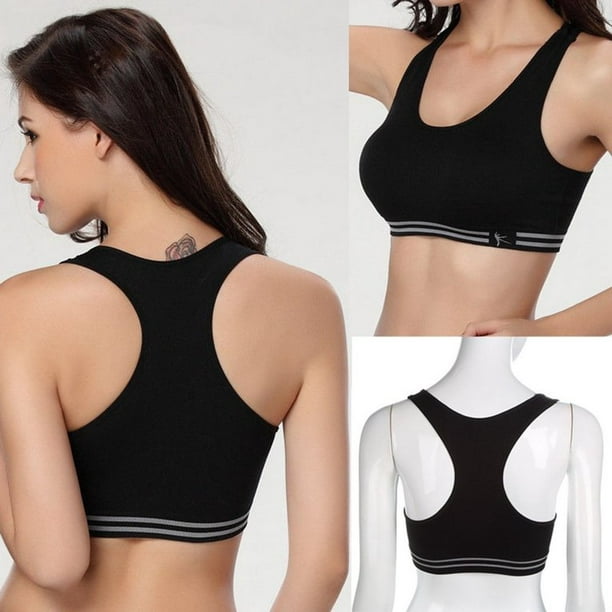 Cheers Vest Bra Padded Thin Solid Color Front Closure Women Bra for Daily  Wear