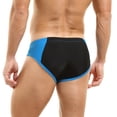 thumbnail image 6 of XDZJLR Mens Swim Briefs With Front Zipper Opening Color Blocking Beach Swimming Pants Soft Beachwear Blue, 6 of 6