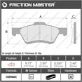thumbnail image 2 of Friction Master D1047 Front Ceramic Brake Pads Replacement Set, 2 of 6