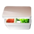 thumbnail image 2 of Mini refrigerador refrigerador y calentador pequeño portátil Refrigerador de bajo consumo de energía con espejo cosmético CA 220 V enchufe CN 12 l dorado tanto para el hogar como para el vehículo, 2 of 10