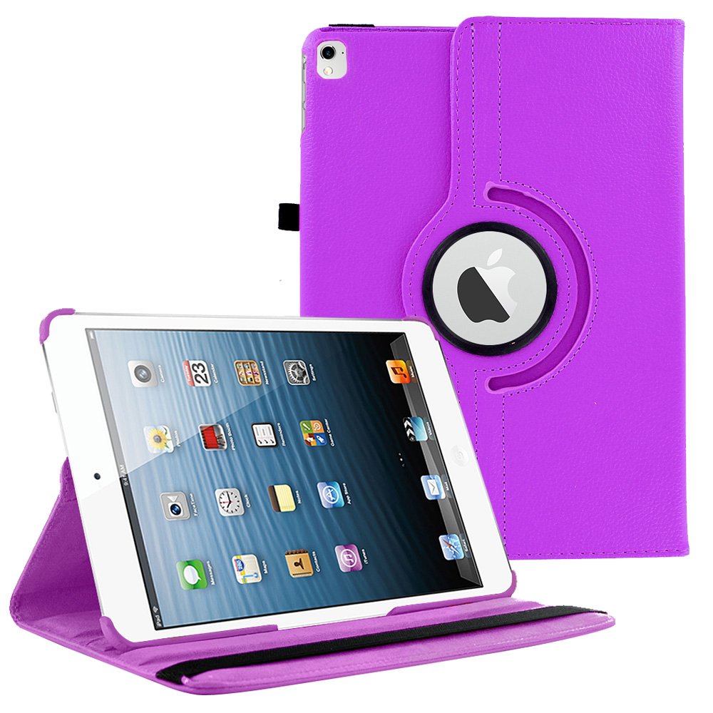 KIQ iPad Pro 3rd Gen Case,Folio PU Leather Rotating MultiView Cover