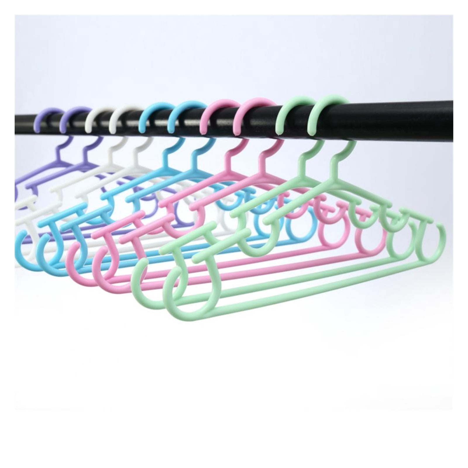 Portable Children Hangers Chirdren Hangers for Clothes Sets Ultra-Slim Space Saving Kids Hangers Sturdy Baby Coat Hangers-10Pack