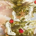 thumbnail image 6 of D-GROEE 1 Set Christmas Pendant White Angel Wings Ornament Christmas Tree Hanging Pendant Plastic Various Styles Ornament for Party Favor Home Decoration, 6 of 8