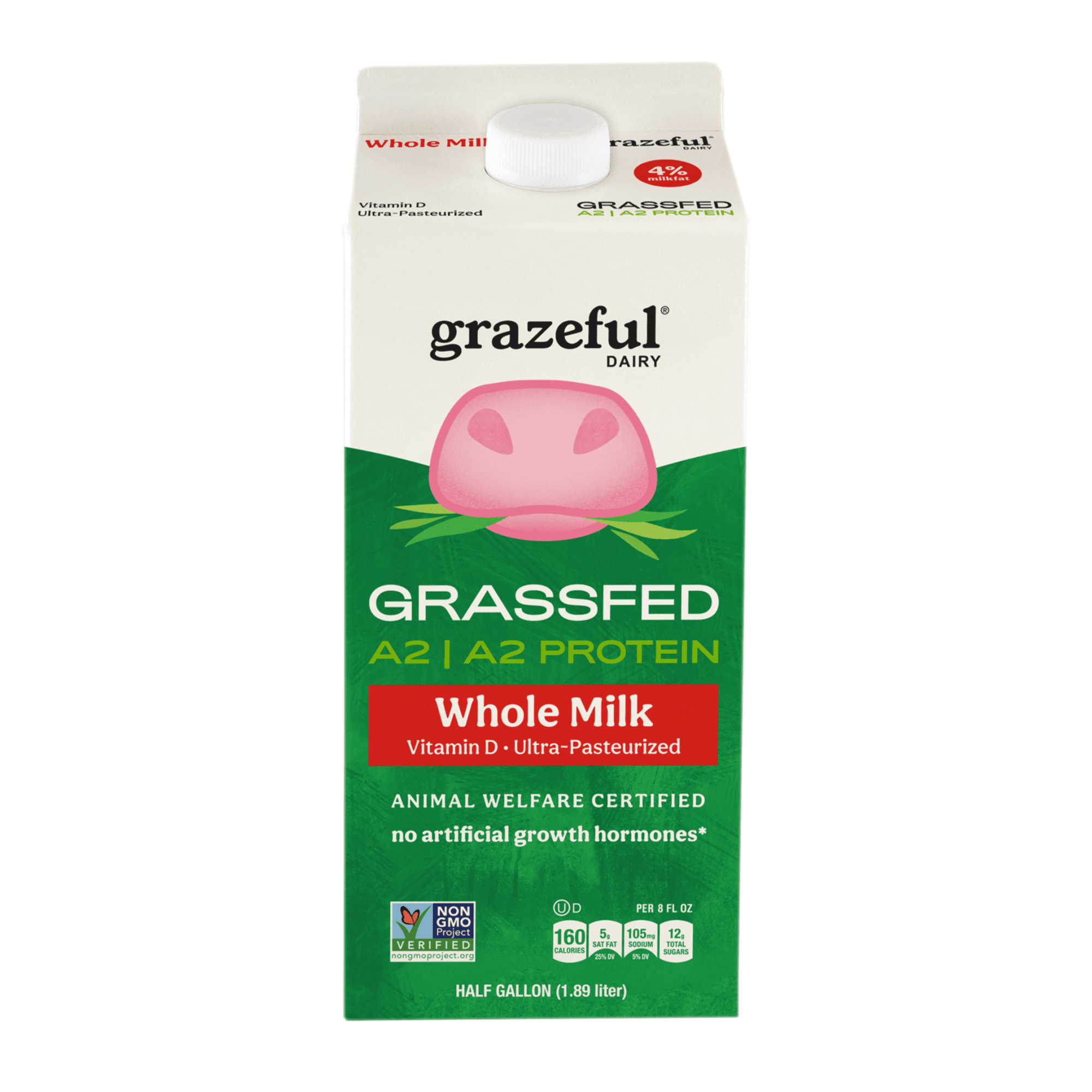 Grazeful Dairy Whole Grassfed A2/A2 Milk