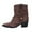 Brown, variant on Winter Boots for Women,Oversized Boots for International Trade Heel Boots Retro Pleated Puffy Boots Pointed Toe,Shoes for Winter,Size:9.5