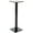 Black, variant on Plymor Clear Acrylic Square Barbell Pedestal Display Riser, 12.5" H x 4" W x 4" D (1/4" thick)