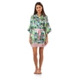 thumbnail image 5 of Ashford & Brooks Women's Satin Kimono Bridesmaid Short Robe - Silky Bathrobe with Pockets, 5 of 5