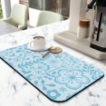 thumbnail image 2 of Revolutionize Kitchen Coffee Drying Mat 19.5x12in, Diatom Mud, Super Absorbent, QuickDry, Decorative Pattern, Waterproof, Coffee Mat Easy to Clean, 2 of 7