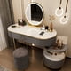 thumbnail image 4 of Light Luxury Dressing Table Storage Cabinet Integrated Bedroom Modern Minimalist New Small Apartment Schminktisch Furniture My Lux Decor Round, 4 of 27