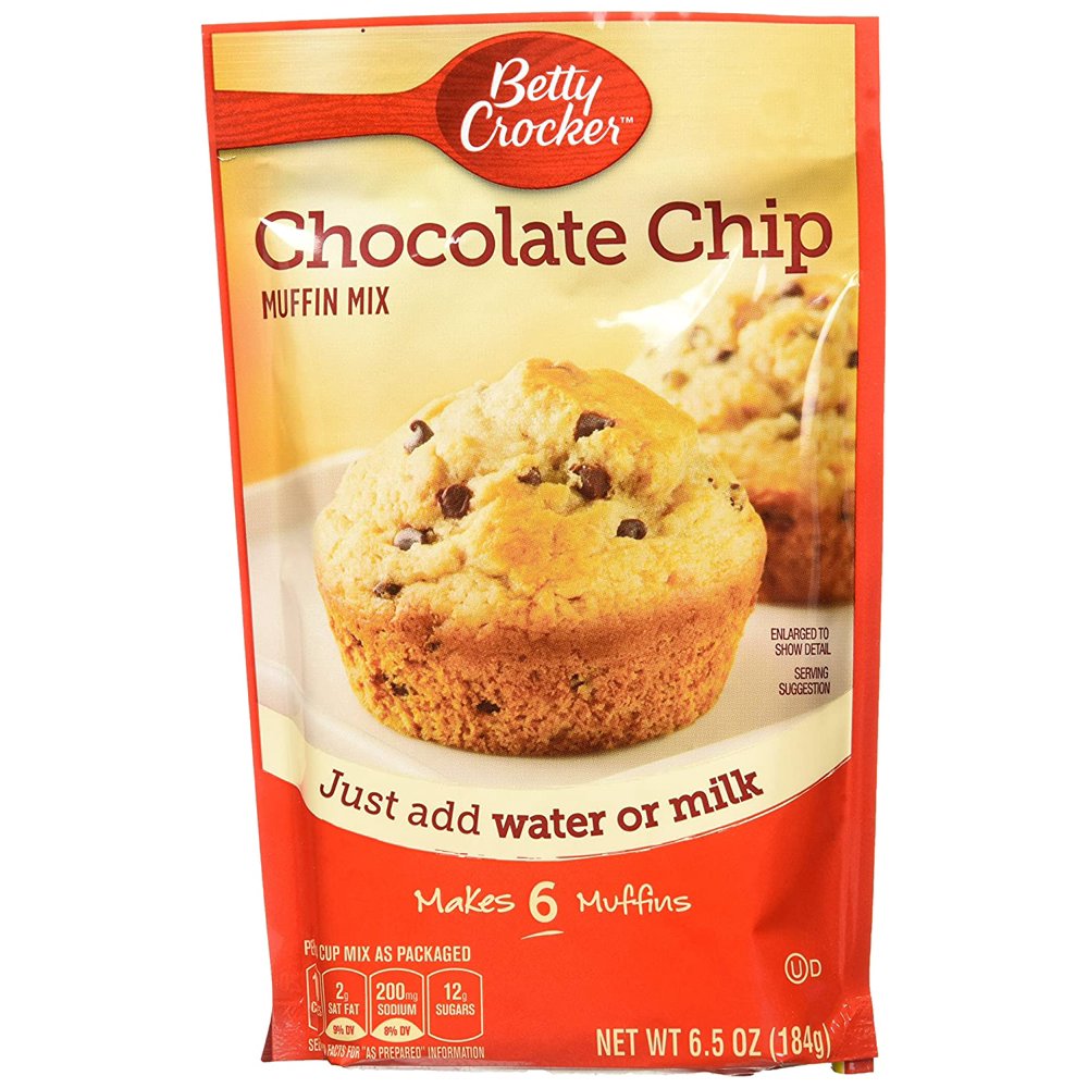 Betty Crocker Chocolate Chip Muffin Mix, 9 Pack, 6.5 oz