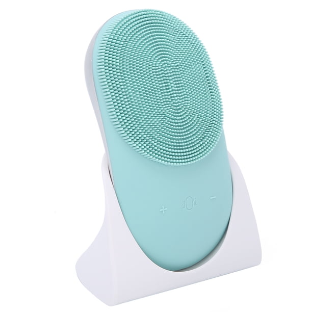 Cepillo eléctrico para lavado de cara, cepillo vibratorio sónico eléctrico 2 en 1, resistente al agua, cepillo de limpieza de poros, resistente y resistente